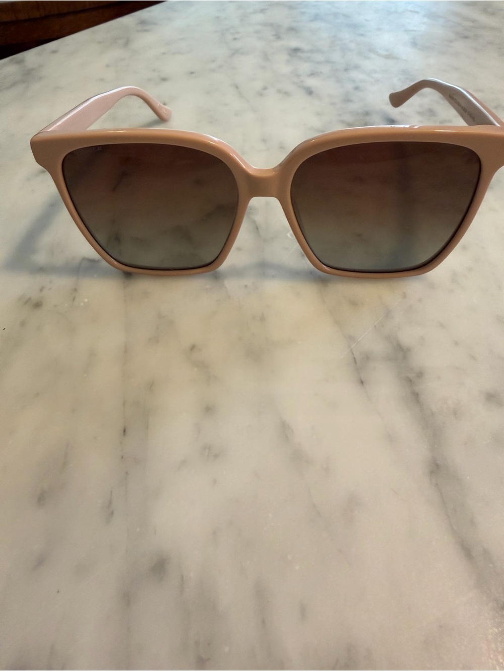 DIFF Women's Oversized Square Sunglasses - Tan/Pink
